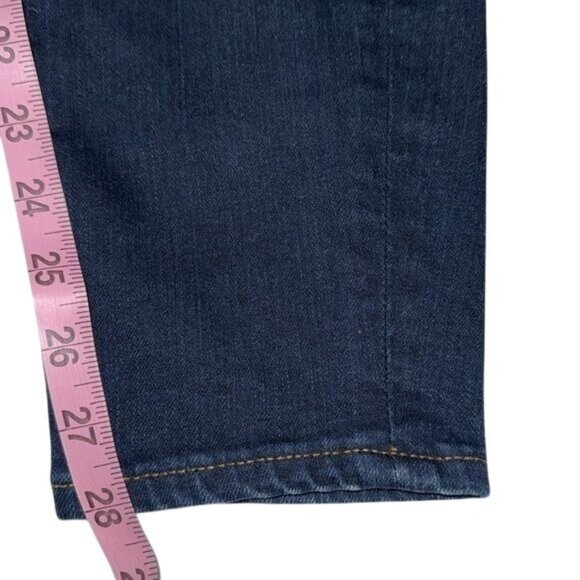 J. Crew Womens Toothpick Fit Dark Wash Jeans Size 31 Stretch Denim Cotton Blend - Picture 15 of 16